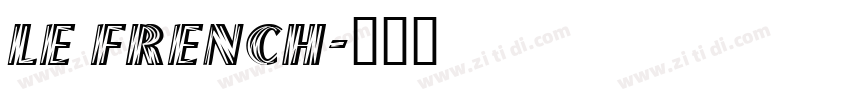 LE FRENCH字体转换